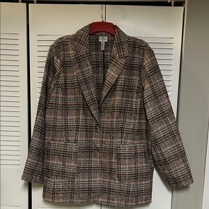 St. John's Bay Multicolor Plaid Blazer